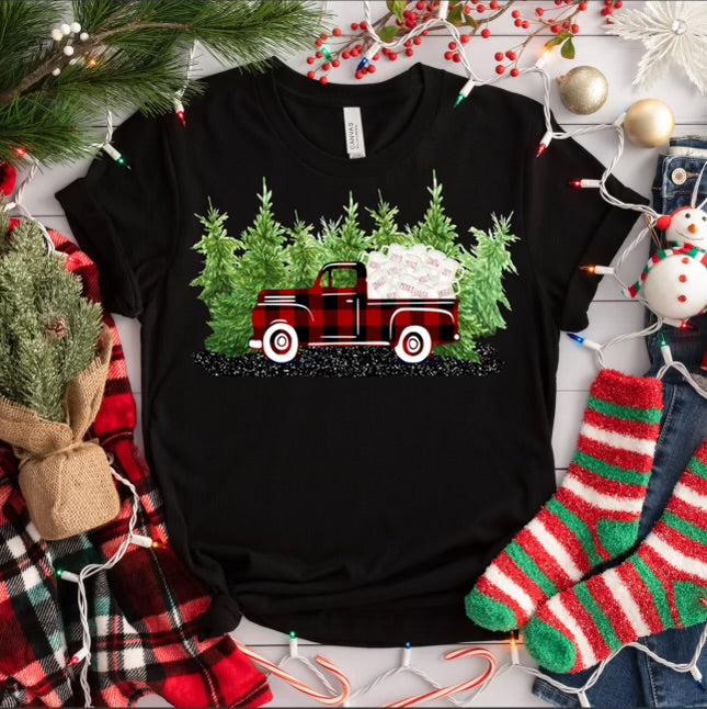 Buffalo Plaid Truck T-Shirt