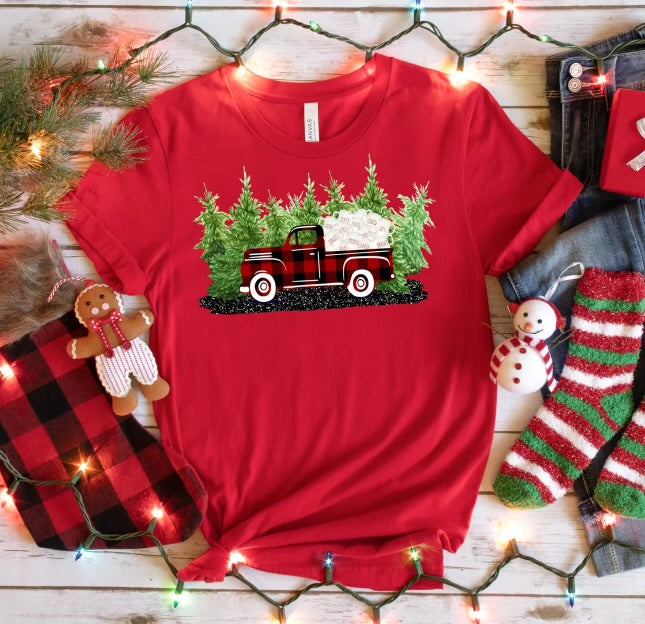 Buffalo Plaid Truck T-Shirt