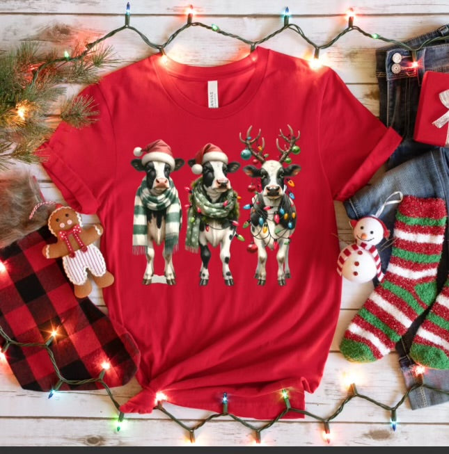 Christmas Cows T-Shirt