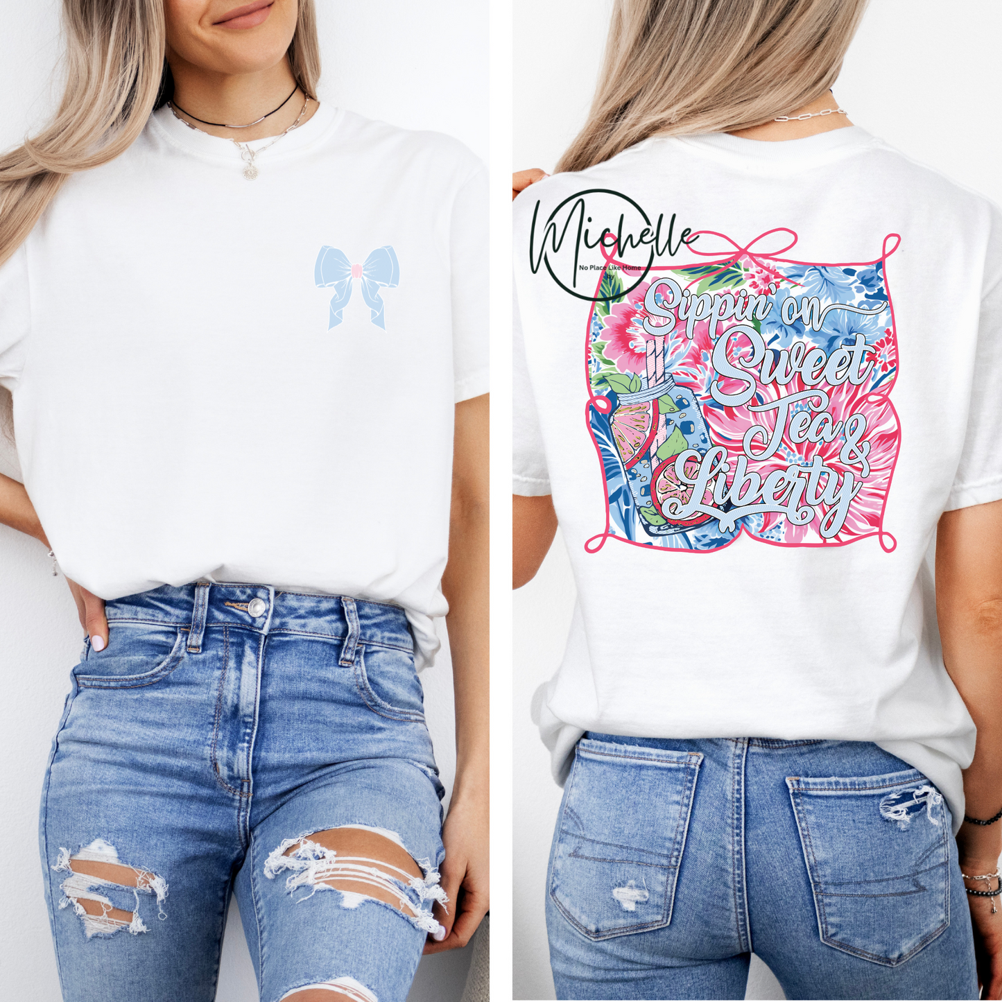 Sippin’ on Sweet Tea & Liberty Graphic Tee