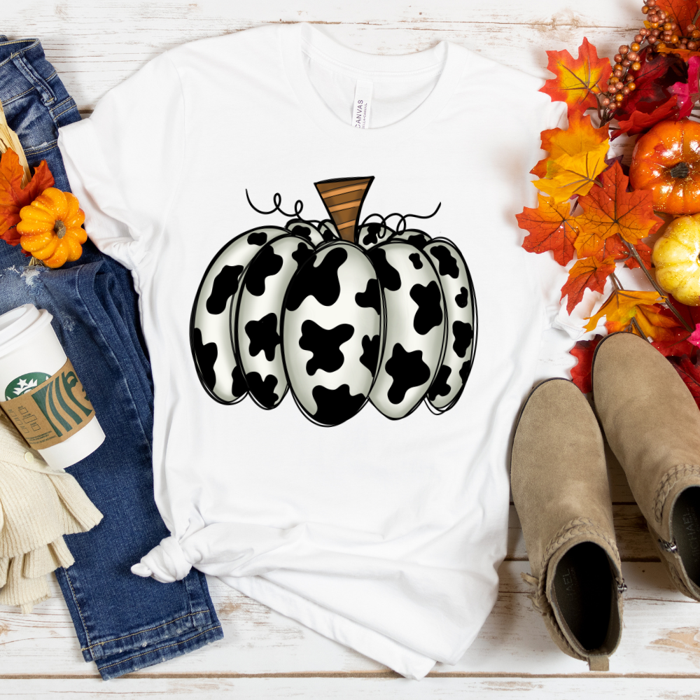 Cow print pumpkin T-Shirt